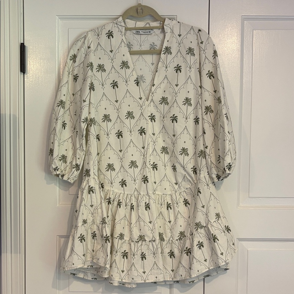Zara palm tree dress